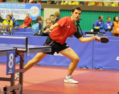 José Manuel Ruiz en pleno partido