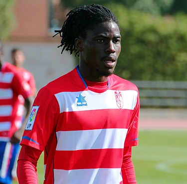 Boateng durante un partido con el Granada B (ROMERO)