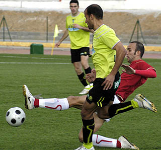 Juanma Morán volvió a jugar ante el Poli Ejido (PACO AYALA) Juanma Morán volvió a jugar ante el Poli Ejido (PACO AYALA)