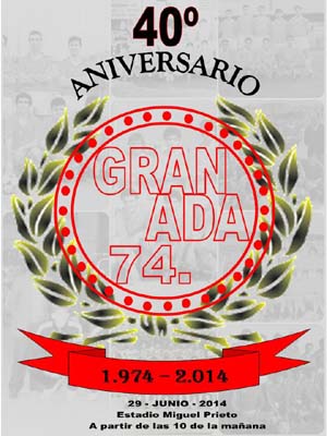 Cartel del 40 aniversario del Granada 74