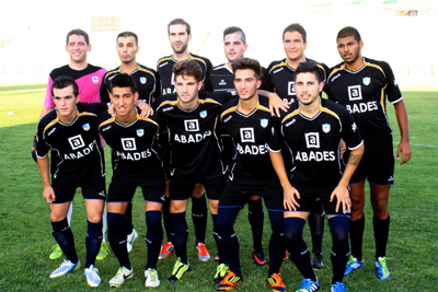 Alineación del Loja en uno de los encuentros de pretemporada 