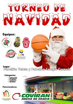 Cartel del torneo de Navidad de la Fundación CB Granada