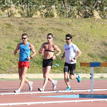 Paquillo y Heffernan en pleno entrenamiento 