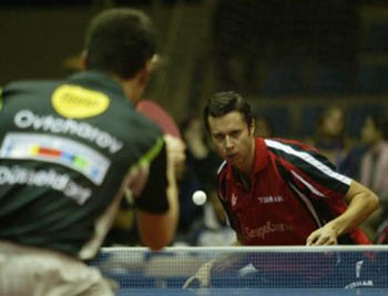 Vladimir Samsonov, jugador del CajaGranada, no pudo con Timo Boll Vladimir Samsonov, jugador del CajaGranada, no pudo con Timo Boll