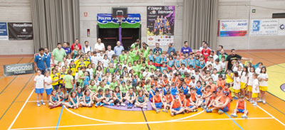 Participantes en el torneo de baloncesto 