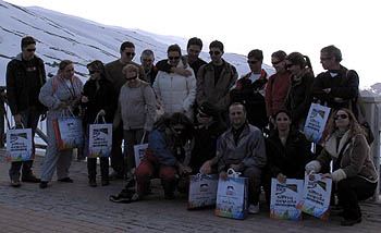 Grupo de agentes turísticos en su visita a Sierra Nevada (CETURSA) Grupo de agentes turísticos en su visita a Sierra Nevada (CETURSA)