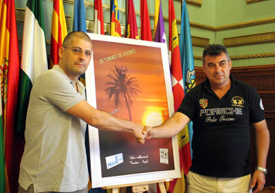 Jorge Fernández y Emilio García en la presentación del XXX Torneo de Ajedrez Ciudad de Motril