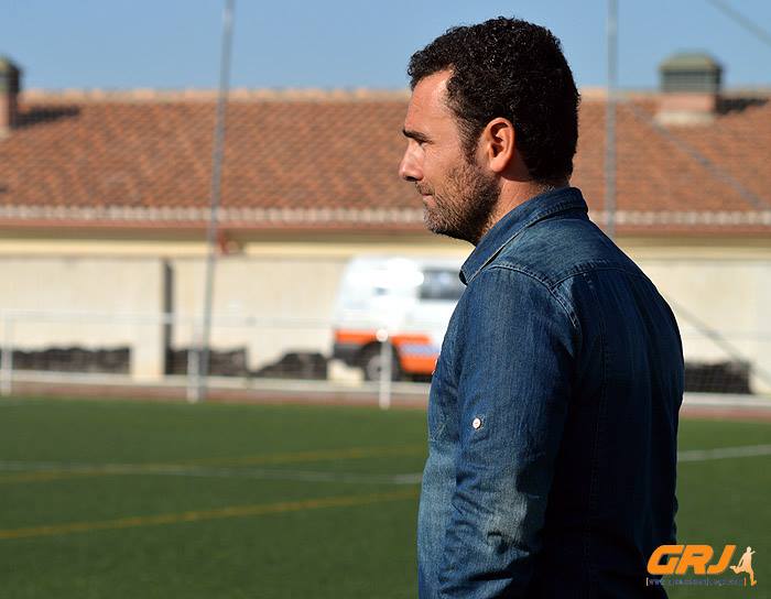 Manuel Moreno durante el encuentro ante el Huétor Tájar (GRJ)