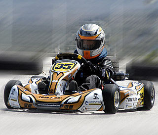 Senén Lara, piloto del Team BM Karting (PACO AYALA) Senén Lara, piloto del Team BM Karting (PACO AYALA)