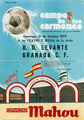 Cartel del partido entre Granada CF y UD Levante 