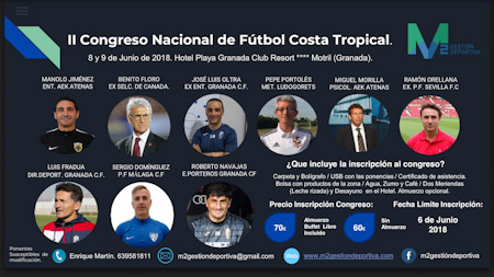 Cartel de lujo para el II Congreso Nacional de Futbol Costa Tropical 