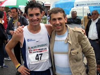 Paquillo Fernández junto a su ex preparador Robert Korzeniowski Paquillo Fernández junto a su ex preparador Robert Korzeniowski