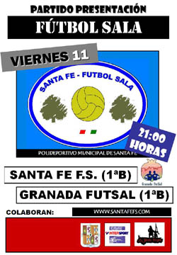 Cartel promocional del partido en Santa Fe (GRJ) Cartel promocional del partido en Santa Fe (GRJ)