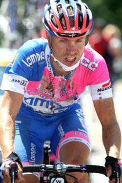 Damiano Cunego, líder del Lampre-Farnese Vini Damiano Cunego, líder del Lampre-Farnese Vini