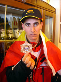 Julián Maldonado con la medalla (GRJ) Julián Maldonado con la medalla (GRJ)