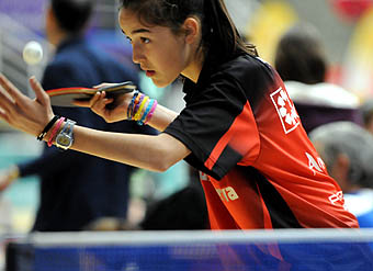 Ángela García, jugadora alevín del CajaGranada (GRJ) Ángela García, jugadora alevín del CajaGranada (GRJ)