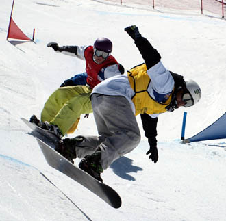 Un momento de la competición en Sierra Nevada (A. MOLINA)