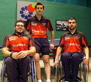 Tomás Piñas, José Manuel Ruiz y Fco. Javier López (GRJ)
