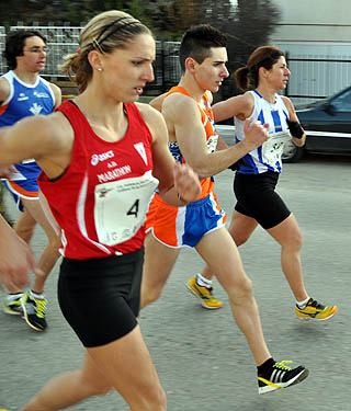 Ainhoa Pinedo, en primer plano, en una carrera (ARCHIVO) Ainhoa Pinedo, en primer plano, en una carrera (ARCHIVO)