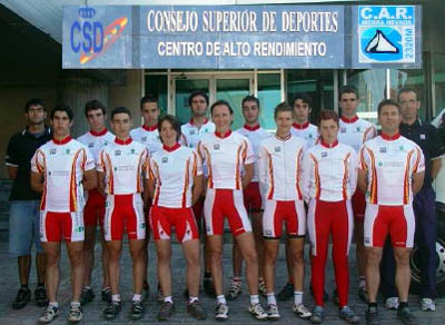 La Selección Española de ciclismo durante su estancia en el CAR La Selección Española de ciclismo durante su estancia en el CAR