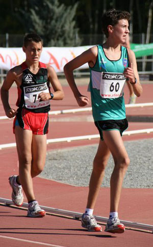 Ernesto Sánchez durante la prueba disputada en Nerja Ernesto Sánchez durante la prueba disputada en Nerja