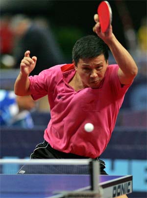 He Zhi Wen en plena competición He Zhi Wen en plena competición