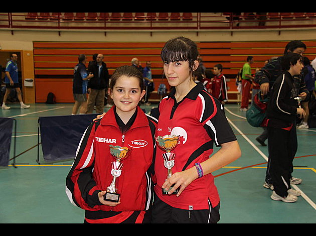 Ana y Laura en el campeonato subestatal