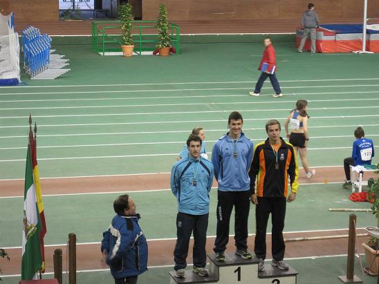 Jose Luis López, en el podium